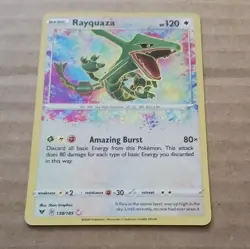 Pokemon Rayquaza Amazing Rare Holo 138/185 Swsh04 Vivid Voltage 2020 120 HP - Image 3