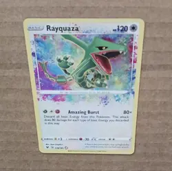 Pokemon Rayquaza Amazing Rare Holo 138/185 Swsh04 Vivid Voltage 2020 120 HP - Image 4