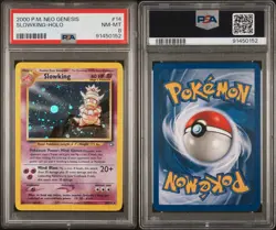 2000 Pokemon Neo Genesis - Slowking Holo 14/111 PSA 8 - Image 3