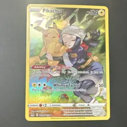 Pokemon Pikachu TG05/TG30 Swsh11 Lost Origin Holo 60 HP Whimsy Tackle - Image 1