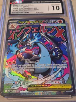 2025 Pokemon Black Star Promo Mega Charizard X ex #023 CGC 10 Gem Mint - Image 2