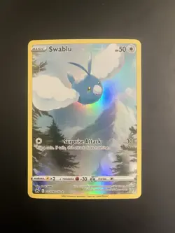 Pokemon Swablu GG27/GG70 Crown Zenith Galarian Gallery Ultra Rare Full Art Holo - Image 1