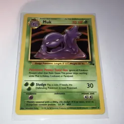 Pokemon TCG Muk Fossil 13/62 Non Holo Unlimited Rare - Image 1