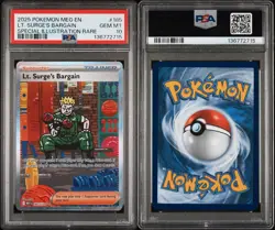2025 POKEMON MEG EN-MEGA EVOLUTION #185 LT. SURGE'S BARGAIN PSA 10 - Image 4