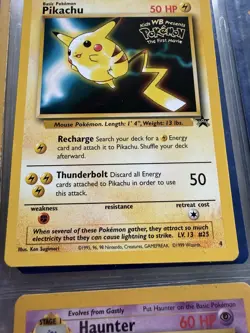 Pokemon TCG Black Star Promo WB The First Movie Pikachu #4 - Image 2