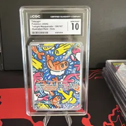 CGC 10 GEM MINT 2024 POKEMON TWM EN-TWILIGHT MASQUERADE #186/167 TATSUGIRI - Image 1