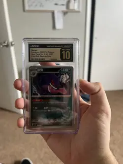 CGC 10 PRISTINE Gengar 0302/07 Chinese Gem Pack Vol.3 Reverse Holo Pokemon 2025 - Image 1