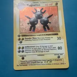 1999 Pokemon Shadowless 1st Edition 9 Magneton-Holo - Image 4