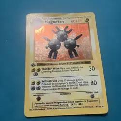 1999 Pokemon Shadowless 1st Edition 9 Magneton-Holo - Image 5