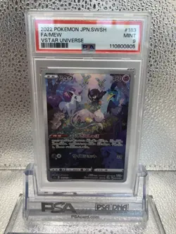 2022 POKEMON JPN SWORD & SHIELD VSTAR UNIVERSE #183 FULL ART/MEW PSA 9 - Image 1