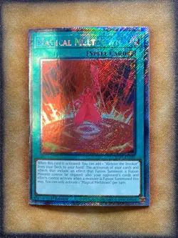 Yugioh Magical Meltdown RA04-EN280 Platinum Secret Rare 1st Ed NM - Image 1