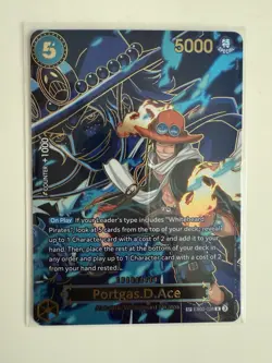 Bandai One Piece Portgas D. Ace EB02-028 Extra Booster Special Full Art Foil - Image 1