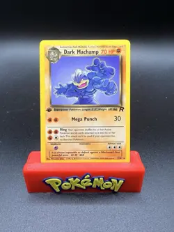 DARK MACHAMP 27/82 Team Rocket 1st EDITION non-holo rare Pokemon TCG card NM - Image 1