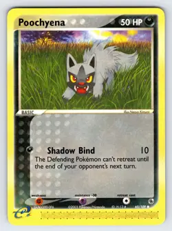 Poochyena 65/109 EX Ruby & Sapphire Pokemon Card TCG e-Series Common - Nm - Image 1
