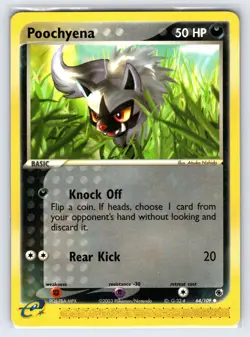 Poochyena 64/109 2003 EX Ruby & Sapphire Pokemon Card e-Reader Common - Nm - Image 1