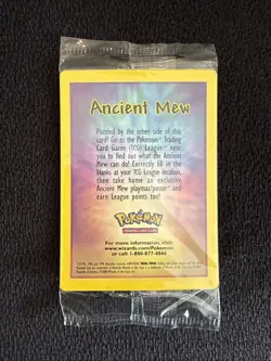 Ancient Mew SEALED Pokemon Unopened 2000 Movie Promo Holo Card X1 - RARE PROMO - Image 4