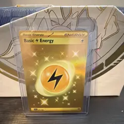 Pokemon Basic Lightning Energy Holo Card 257/198 - TCG Gold Secret Rare - Image 1