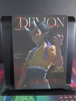 Zohakuten Hantengu Demon Magazine Card Demon Slayer Time Strata CCG Collectible - Image 1