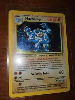 Pokemon Machamp 15/110 Holo Rare Stage 2 100HP English 2002 TCG Card - Image 1