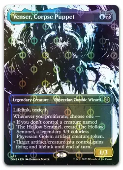 Venser, Corpse Puppet (Showcase) (Step-and-Compleat Foil) LP Phyrexia All Will B - Image 1