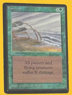 MTG HURRICANE Beta (OldManMTG 004-917) - Image 1