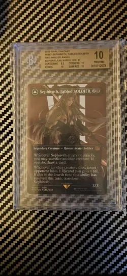 Mtg Final Fantasy Sephiroth Fabled Soldier Borderless Surge Foil BGS 10 - Image 1