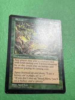 **Aluren** ~Tempest~ MTG: Magic the Gathering Moderate Play (MP) - Image 3