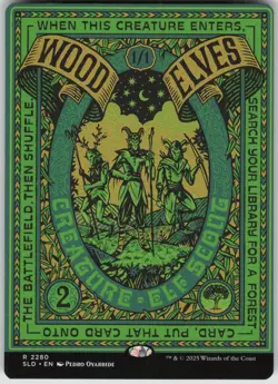 MTG Wood Elves Normal NM Secret Lair Drop Series Magic 2280 - Image 1