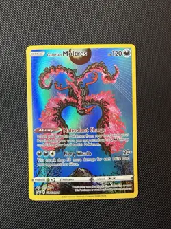 Pokemon TCG Sword & Shield Galarian Moltres SWSH284 Full Art Black Star Promo NM - Image 1