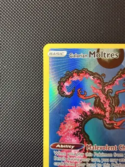 Pokemon TCG Sword & Shield Galarian Moltres SWSH284 Full Art Black Star Promo NM - Image 4