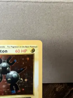 Pokemon Magneton Base Set Shadowless Holo Rare 9/102 1999 60 HP English - Image 3