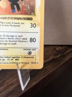 Pokemon Magneton Base Set Shadowless Holo Rare 9/102 1999 60 HP English - Image 4