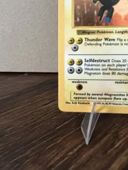 Pokemon Magneton Base Set Shadowless Holo Rare 9/102 1999 60 HP English - Image 5