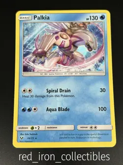 Palkia 24/73 Holo Rare Shining Legends Sun & Moon Pokemon Card 2017 - Image 1