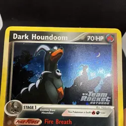 Pokemon TCG Dark Houndoom 37/109 Team Rocket Returns Reverse Holo Uncommon - Image 4