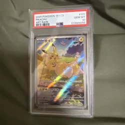 PSA10 Pokemon Card Pikachu Ar Chinese Version 171/151 - Image 1