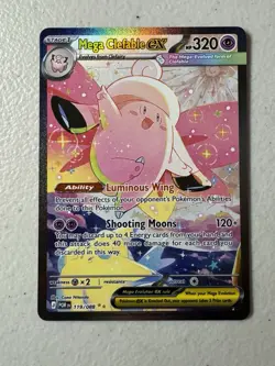Mega Clefable Ex 119/88 Special Illustration Rare SIR Pokemon Perfect Order NM - Image 1