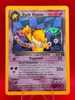 DARK HYPNO 9/82 HOLO R TEAM ROCKET POKEMON LP DARK HYPNO - Image 1