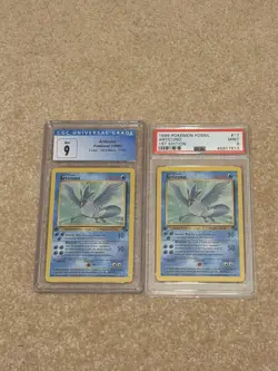 Pokemon fossil 1st CGC 9 & PSA 9 x2 graded slabs Articuno bundle - Image 1
