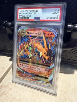 Pokemon XY M Charizard EX Holo Evolutions 2016 Mint 13/108 PSA 9 Graded - Image 1