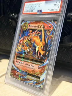 Pokemon XY M Charizard EX Holo Evolutions 2016 Mint 13/108 PSA 9 Graded - Image 2