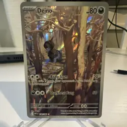Pokemon TCG Deino Illustration Rare Sv: White Flare 146/086 Basic HP 80 Holo - Image 1