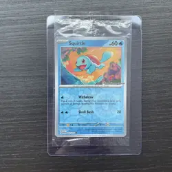 Pokemon Squirtle Pokemon Center Stamp Promo - PC Exclusive 007/165 SEALED - Image 1