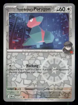 Team Rocket's Porygon Rev Holo - Destined Rivals #153/182 - Common - Pokemon NM - Image 1