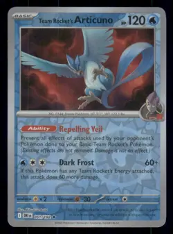 Team Rocket's Articuno Reverse Holo Destined Rivals #051/182 - Rare Pokemon NM - Image 1