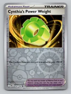 Reverse Holo Cynthia's Power Weight 162/182 Uncommon Destined Rivals Pokemon - Image 1