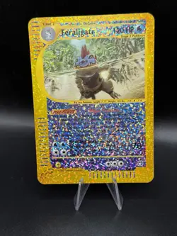 Pokemon Expedition Box Topper- Feraligatr 2/12 Reverse Holo Jumbo-Over Sized NM - Image 1