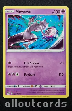 2022 Pokemon Brilliant Stars Mewtwo 056/172 NM/M - Image 1