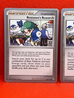 Pokemon Tcg Roseanne’s Research 125/132 WC 2008/2009/2010 x3 - Image 2