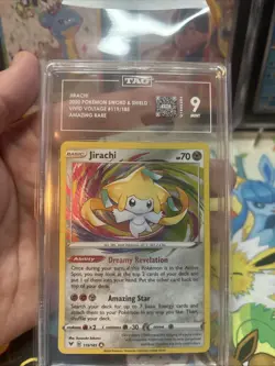 Pokemon Jirachi 119/185 Amazing Rare Vivid Voltage TAG 9 Mint - Image 3